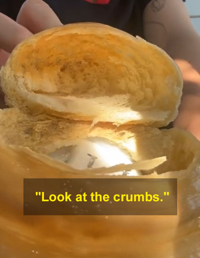 Stunned Woman Takes A Bite Out Of Her Temu Croissant Lamp, Turns Out “It’s Literally Food” Stunned Woman Takes A Bite Out Of Her Temu Croissant Lamp, Turns Out “It’s Literally Food”