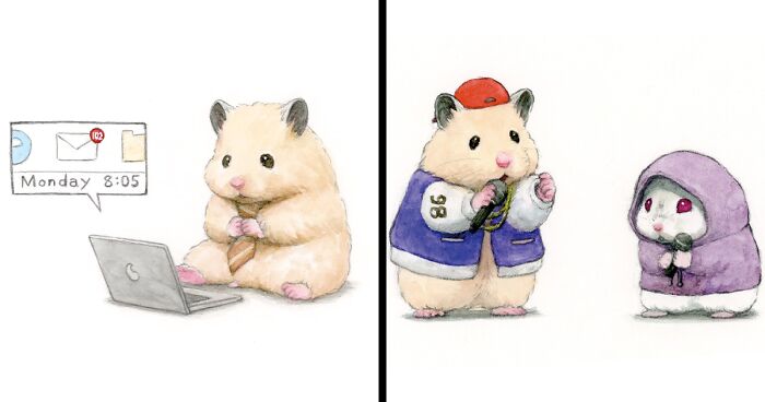 Gotte’s Adorable Illustrations Of A Hamster Named Sukeroku (25 New Pics)