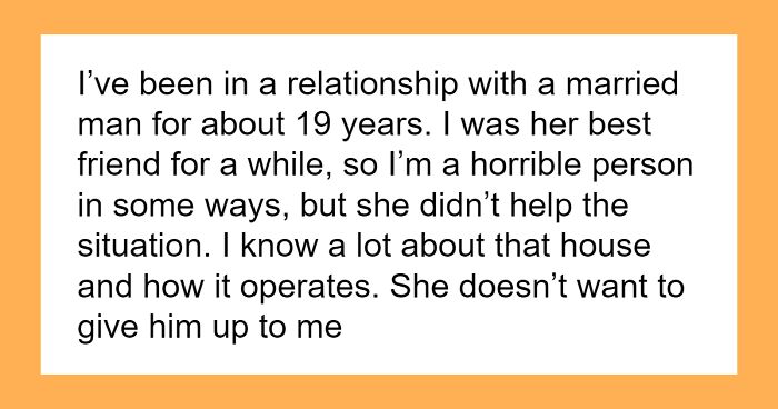 Woman Wants Advice About Her 19-Year Affair With Best Friend’s Husband, Gets A Reality Check