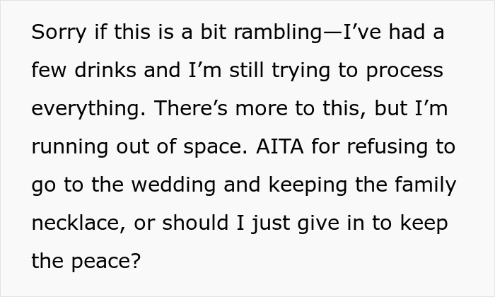 Widow Refuses To Go To Sister's Wedding After She And Entire Family Downplay Her Late Wife's Death Widow Refuses To Go To Sister's Wedding After She And Entire Family Downplay Her Late Wife's Death