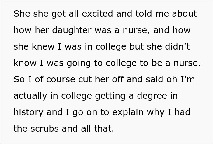 Student Gets Criticized By Neighbor As She's Not A Nurse But Is Wearing Scrubs, Seeks Advice Online Student Gets Criticized By Neighbor As She's Not A Nurse But Is Wearing Scrubs, Seeks Advice Online