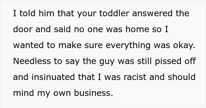 "I Saw The Cop Arrive": Service Guy Wants To Play It Safe After 4YO Kid Answers The Door "I Saw The Cop Arrive": Service Guy Wants To Play It Safe After 4YO Kid Answers The Door
