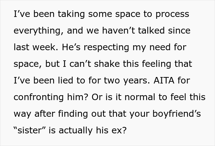 Man’s “Sister” Is Actually His High School Ex, GF Confronts Him After Friend Reveals The Secret Man’s “Sister” Is Actually His High School Ex, GF Confronts Him After Friend Reveals The Secret