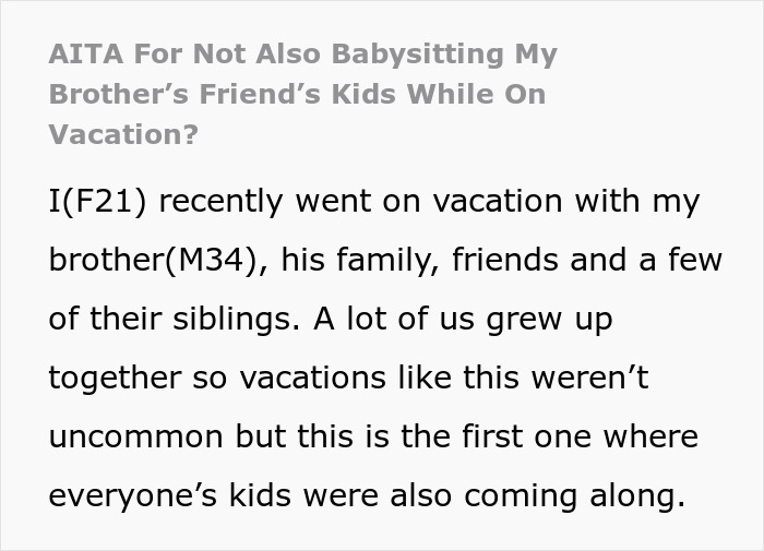 Delusional Parents Think Woman Is Their Free Babysitter On Vacation, She Crushes Their Entitlement Delusional Parents Think Woman Is Their Free Babysitter On Vacation, She Crushes Their Entitlement