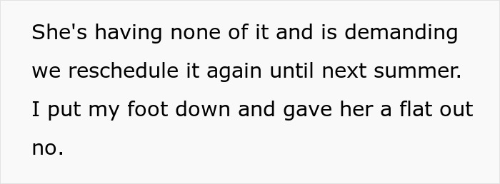 Bride Refuses To Move Her Wedding Once Again Just Because Of Her Pregnant MOH Bride Refuses To Move Her Wedding Once Again Just Because Of Her Pregnant MOH