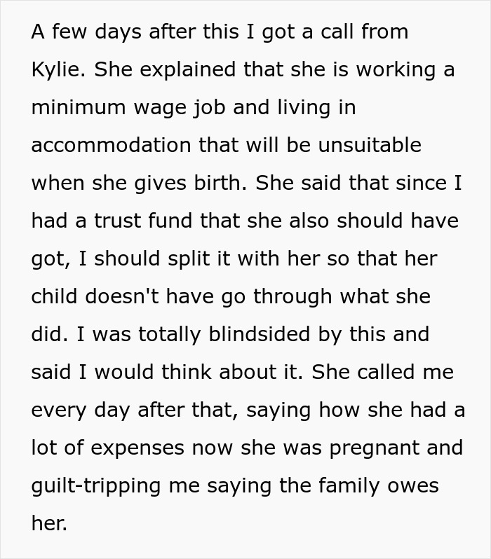 Woman Thinks Her Pregnancy Entitles Her To Generational Wealth, Is Reminded Of Her Place Woman Thinks Her Pregnancy Entitles Her To Generational Wealth, Is Reminded Of Her Place