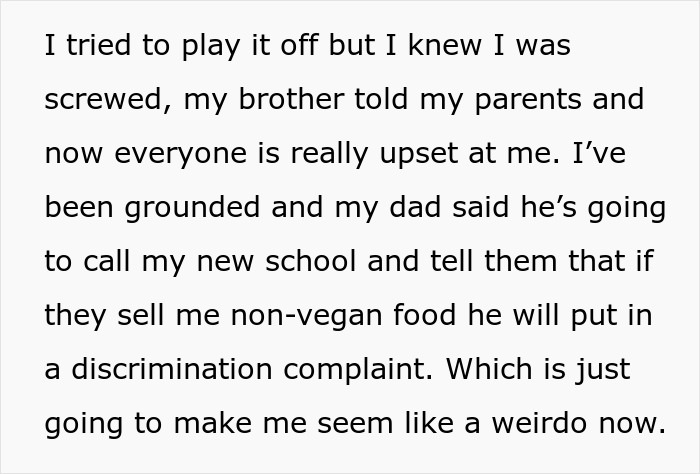 Teen Gets A Huge Lecture For Daring To Break His Vegan Diet And Trying Pizza With Cheese At School Teen Gets A Huge Lecture For Daring To Break His Vegan Diet And Trying Pizza With Cheese At School