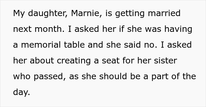 Grieving Mom Insists On Honoring Her Lost Child At Daughter’s Wedding, Gets A Hit Of Reality Grieving Mom Insists On Honoring Her Lost Child At Daughter’s Wedding, Gets A Hit Of Reality