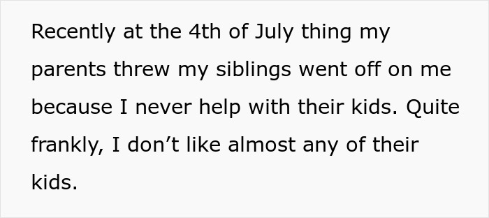 Childfree Woman Gets Called Out For Not Babysitting At Family Events, Gives Them A Reality Check Childfree Woman Gets Called Out For Not Babysitting At Family Events, Gives Them A Reality Check