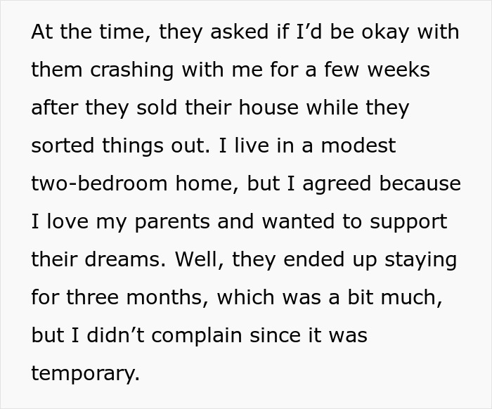 Woman Refuses To Take In Her Parents After They Regretted Pursuing Their Dream, Is Called Selfish Woman Refuses To Take In Her Parents After They Regretted Pursuing Their Dream, Is Called Selfish
