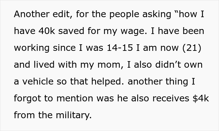 Rich BF With Doctor Parents Asks Barista GF For $16K From Her Hard-Earned Savings To Fix His Car Rich BF With Doctor Parents Asks Barista GF For $16K From Her Hard-Earned Savings To Fix His Car