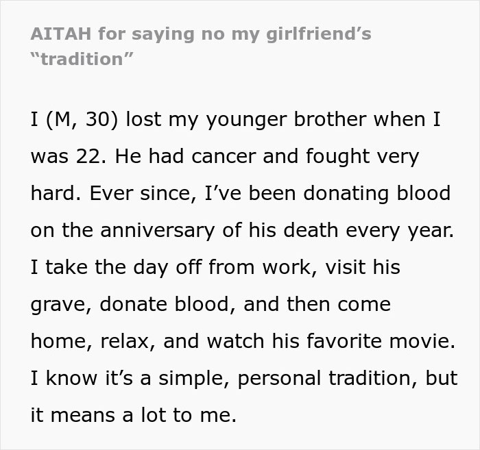 Man’s Grief Ritual Ends In A Cold Breakup After GF Is Forced To Have Lunch Date With Mom Alone Man’s Grief Ritual Ends In A Cold Breakup After GF Is Forced To Have Lunch Date With Mom Alone