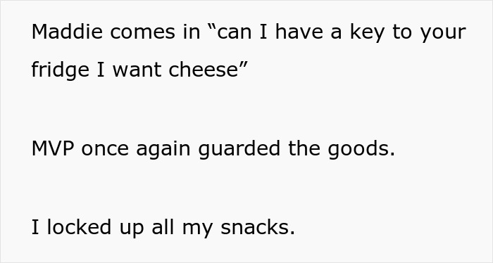 Woman Tired Of Office Food Thieves Locks Her Snacks Up, Gets Confronted By One Of Them Woman Tired Of Office Food Thieves Locks Her Snacks Up, Gets Confronted By One Of Them