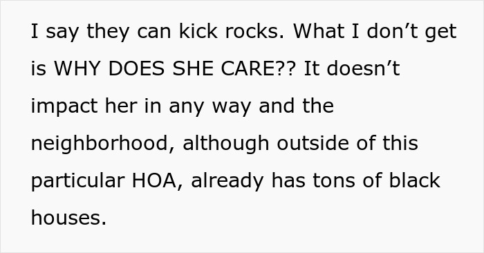 HOA Karen Loses It After Family Paints House Black, Demands Immediate Repaint HOA Karen Loses It After Family Paints House Black, Demands Immediate Repaint