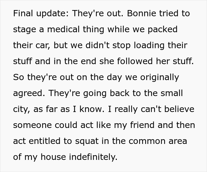 "Get Them Out Of Our House": Couple Is Confused After Friends Stay At Their House Way Longer "Get Them Out Of Our House": Couple Is Confused After Friends Stay At Their House Way Longer