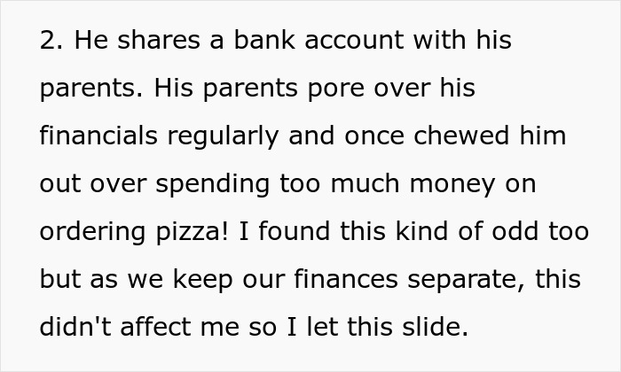 GF Earns More Than BF, His Manipulative Parents Demand To See Her Bank Statements, She’s Aghast GF Earns More Than BF, His Manipulative Parents Demand To See Her Bank Statements, She’s Aghast