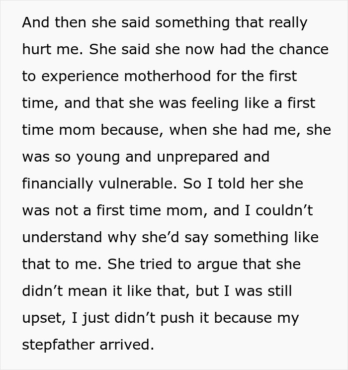 Man Is Beyond Hurt After His Mother Calls Herself A “First Time Mom” After Having A Second Child Man Is Beyond Hurt After His Mother Calls Herself A “First Time Mom” After Having A Second Child