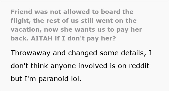 Friends Leave Woman Behind At Airport After She’s Denied Boarding, Face Demands To Pay Her Back Friends Leave Woman Behind At Airport After She’s Denied Boarding, Face Demands To Pay Her Back