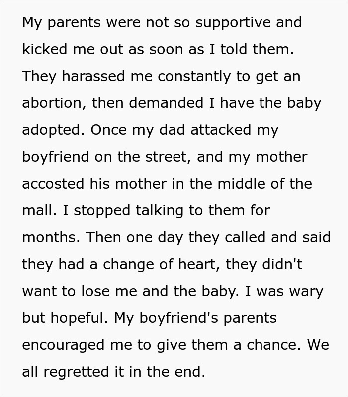 Woman Goes No-Contact With Parents After They “Steal” Her Baby, Now They Want Reconciliation Woman Goes No-Contact With Parents After They “Steal” Her Baby, Now They Want Reconciliation