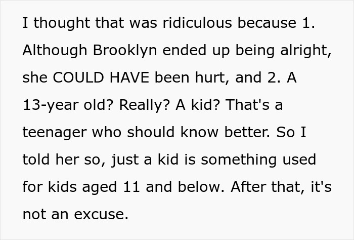13YO Pulls Crutches Out Of Cousin's Hands And Throws Them Down Stairs, Mom Defends Him 13YO Pulls Crutches Out Of Cousin's Hands And Throws Them Down Stairs, Mom Defends Him