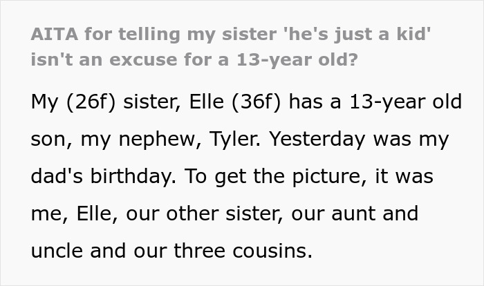 13YO Pulls Crutches Out Of Cousin's Hands And Throws Them Down Stairs, Mom Defends Him 13YO Pulls Crutches Out Of Cousin's Hands And Throws Them Down Stairs, Mom Defends Him