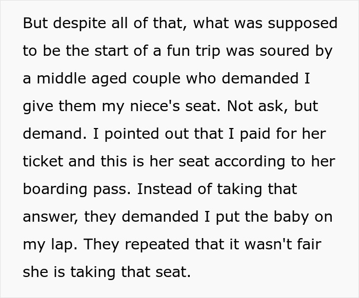 Passenger Demands Toddler Move From Paid Seat: "Not Ask, But Demand" Passenger Demands Toddler Move From Paid Seat: "Not Ask, But Demand"