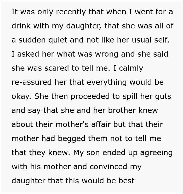 Biological Kids Furious After Dad Leaves Everything To Stepson For Concealing Mom's Affair Biological Kids Furious After Dad Leaves Everything To Stepson For Concealing Mom's Affair