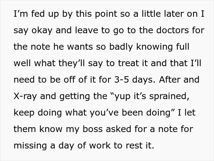 One Sick Day Turns Into Whole Week Off For Employee Who Maliciously Complied With Boss's Request One Sick Day Turns Into Whole Week Off For Employee Who Maliciously Complied With Boss's Request