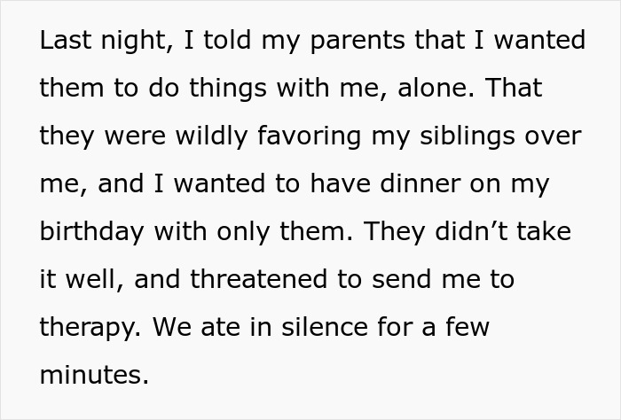 Teen Gets Berated For Asking To Exclude ‘Traumatized’ Adoptive Siblings From His B-Day Celebration Teen Gets Berated For Asking To Exclude ‘Traumatized’ Adoptive Siblings From His B-Day Celebration