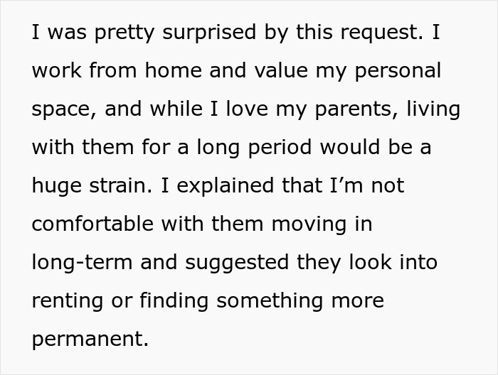Woman Refuses To Take In Her Parents After They Regretted Pursuing Their Dream, Is Called Selfish Woman Refuses To Take In Her Parents After They Regretted Pursuing Their Dream, Is Called Selfish