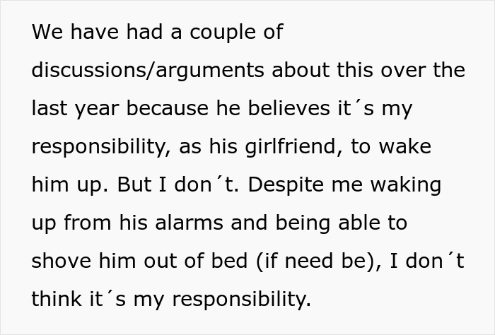 Woman Refuses To Wake BF Up In The Morning, He Almost Loses His Job Over It Woman Refuses To Wake BF Up In The Morning, He Almost Loses His Job Over It