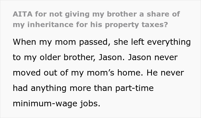 "He Needed The Money More Than Us": Sisters Refuse To Give Brother Any Inheritance "He Needed The Money More Than Us": Sisters Refuse To Give Brother Any Inheritance