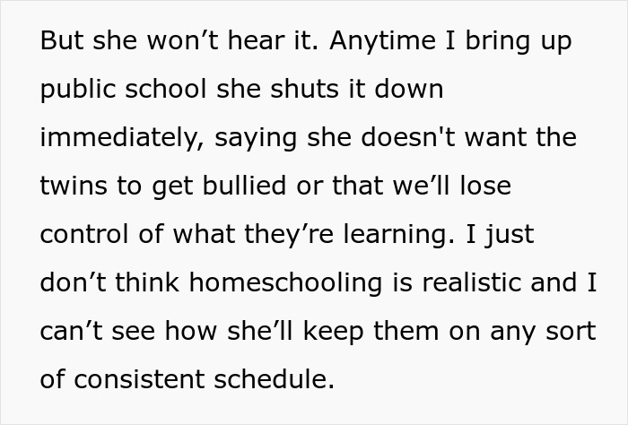 Husband Enrolls Kids In Public School After "Crunchy Mom" Fails At Homeschooling Husband Enrolls Kids In Public School After "Crunchy Mom" Fails At Homeschooling