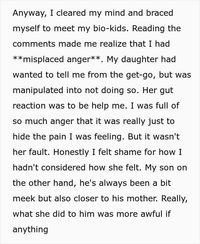Biological Kids Furious After Dad Leaves Everything To Stepson For Concealing Mom's Affair Biological Kids Furious After Dad Leaves Everything To Stepson For Concealing Mom's Affair
