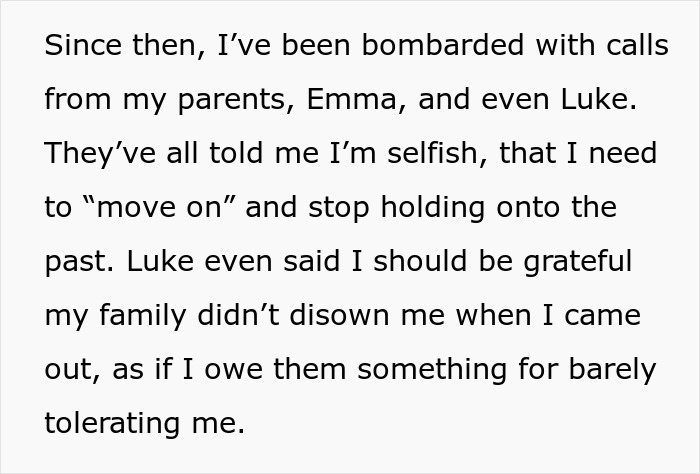 Widow Refuses To Go To Sister's Wedding After She And Entire Family Downplay Her Late Wife's Death Widow Refuses To Go To Sister's Wedding After She And Entire Family Downplay Her Late Wife's Death