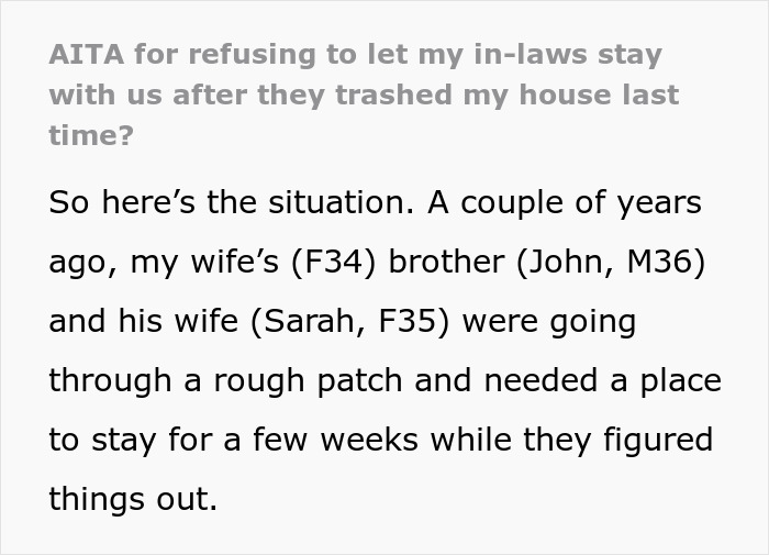 In-Laws Trash Family's Home, Are Shocked They Are No Longer Welcome: "Family Comes First" In-Laws Trash Family's Home, Are Shocked They Are No Longer Welcome: "Family Comes First"