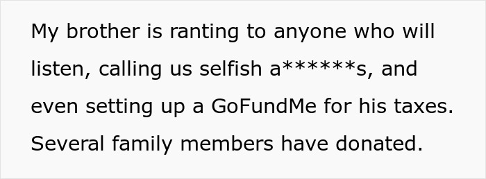 "He Needed The Money More Than Us": Sisters Refuse To Give Brother Any Inheritance "He Needed The Money More Than Us": Sisters Refuse To Give Brother Any Inheritance