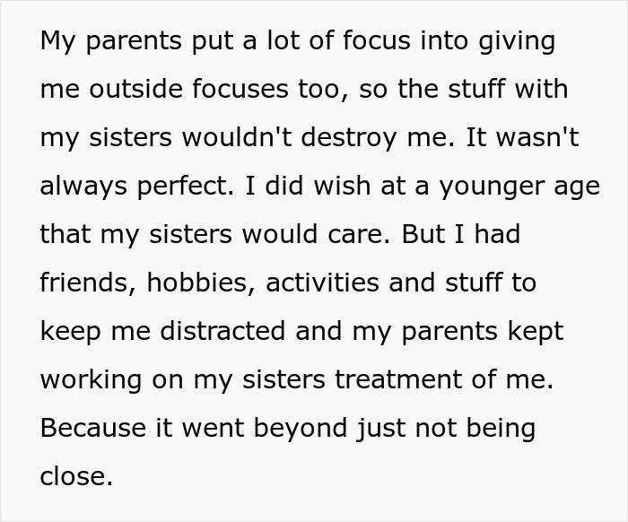 Man Fumes After Sisters Who Ruined His Childhood Ask For Help, Saying He's "Family Or Whatever" Man Fumes After Sisters Who Ruined His Childhood Ask For Help, Saying He's "Family Or Whatever"