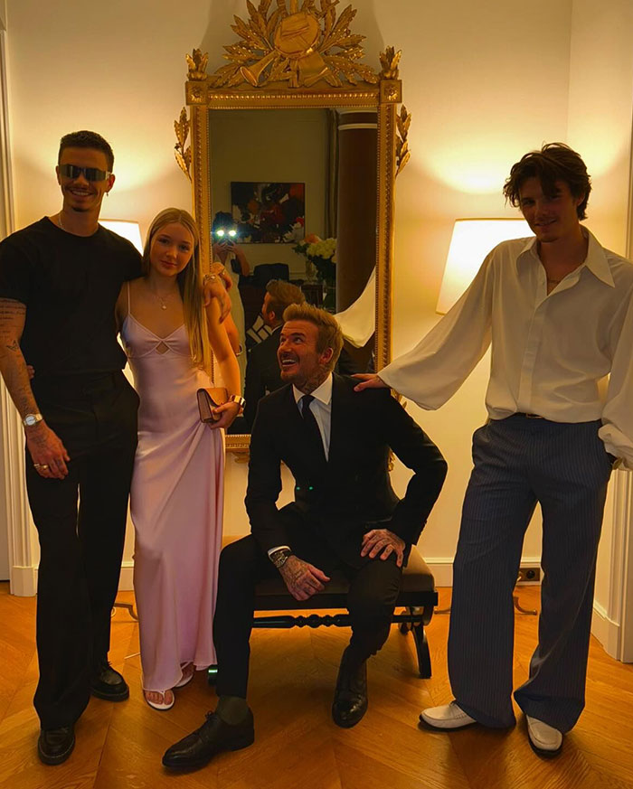 Harper Beckham, 13, Sparks Controversy With “Inappropriate” Pink Satin Gown At Mom’s Fashion Show Harper Beckham, 13, Sparks Controversy With “Inappropriate” Pink Satin Gown At Mom’s Fashion Show