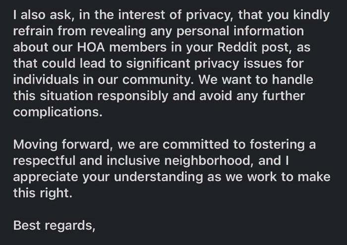 HOA Reprimands Man For Having Guests With Black SUVs, Apologizes After Seeing His Post Online HOA Reprimands Man For Having Guests With Black SUVs, Apologizes After Seeing His Post Online