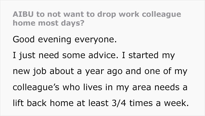 Woman Constantly Takes Overly Long To Get Ready, Loses The Free Rides Her Coworker Used To Give Woman Constantly Takes Overly Long To Get Ready, Loses The Free Rides Her Coworker Used To Give