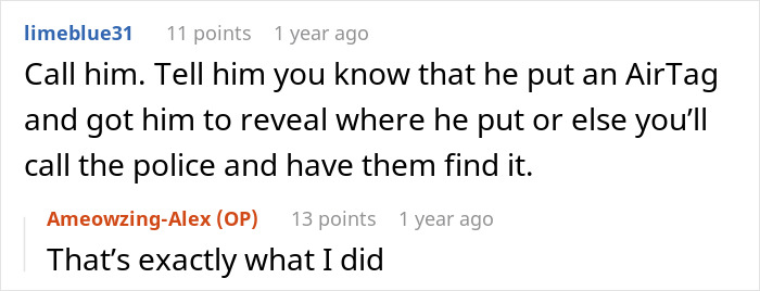 BF Says He Wants To Be Certain That His GF Is "Solid", Decides To Hide AirTag In Her Car BF Says He Wants To Be Certain That His GF Is "Solid", Decides To Hide AirTag In Her Car
