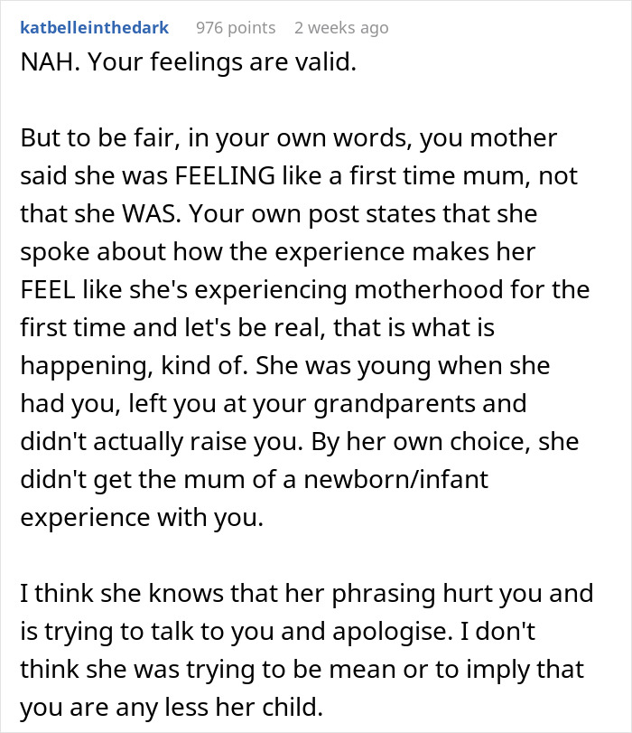 Man Is Beyond Hurt After His Mother Calls Herself A “First Time Mom” After Having A Second Child Man Is Beyond Hurt After His Mother Calls Herself A “First Time Mom” After Having A Second Child