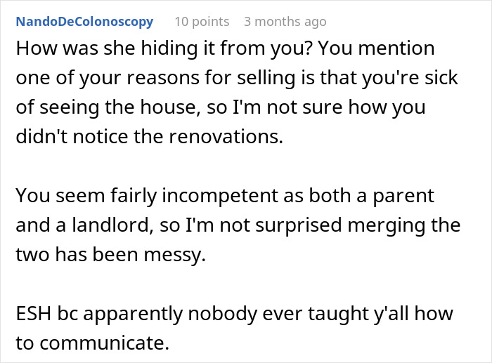 Woman Faces Reality After Parent Wants To Sell Home She’s Been Living Rent-Free In For 2 Years Woman Faces Reality After Parent Wants To Sell Home She’s Been Living Rent-Free In For 2 Years