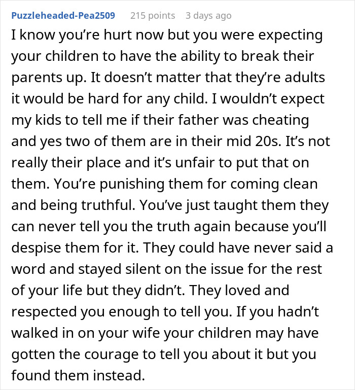 Biological Kids Furious After Dad Leaves Everything To Stepson For Concealing Mom's Affair Biological Kids Furious After Dad Leaves Everything To Stepson For Concealing Mom's Affair