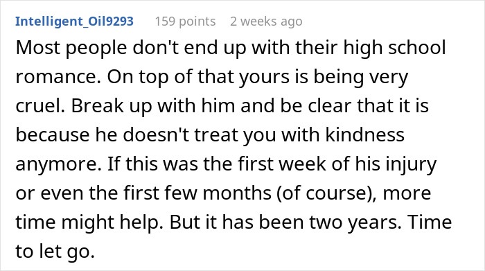 Woman Wonders If Leaving Her Disabled Boyfriend Would Make Her A Bad Person Woman Wonders If Leaving Her Disabled Boyfriend Would Make Her A Bad Person