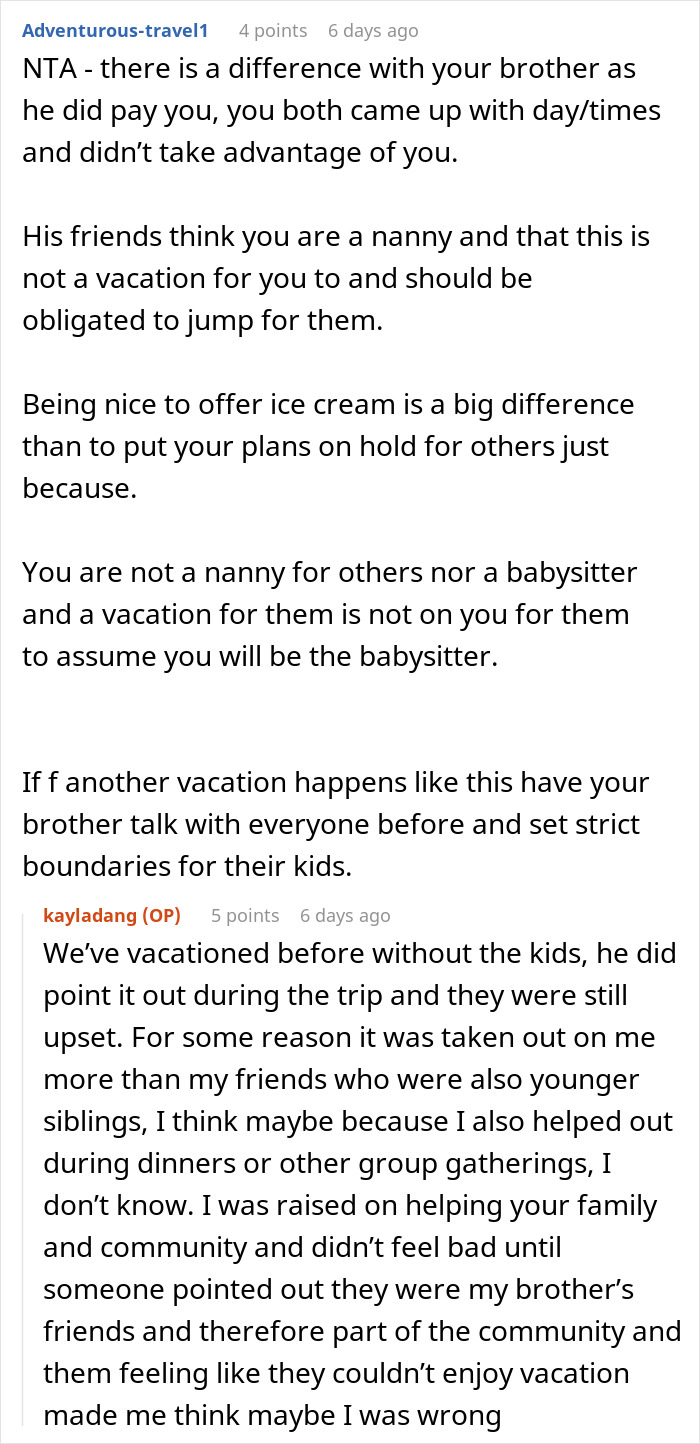 Delusional Parents Think Woman Is Their Free Babysitter On Vacation, She Crushes Their Entitlement Delusional Parents Think Woman Is Their Free Babysitter On Vacation, She Crushes Their Entitlement