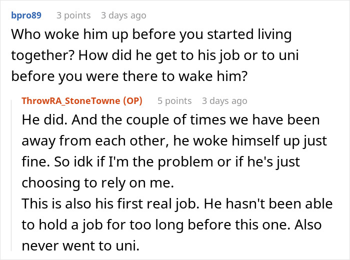 Woman Refuses To Wake BF Up In The Morning, He Almost Loses His Job Over It Woman Refuses To Wake BF Up In The Morning, He Almost Loses His Job Over It