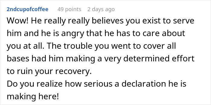 Wife Considers Ending Marriage After Husband Eats Her Carefully Prepared Surgery Recovery Food Wife Considers Ending Marriage After Husband Eats Her Carefully Prepared Surgery Recovery Food