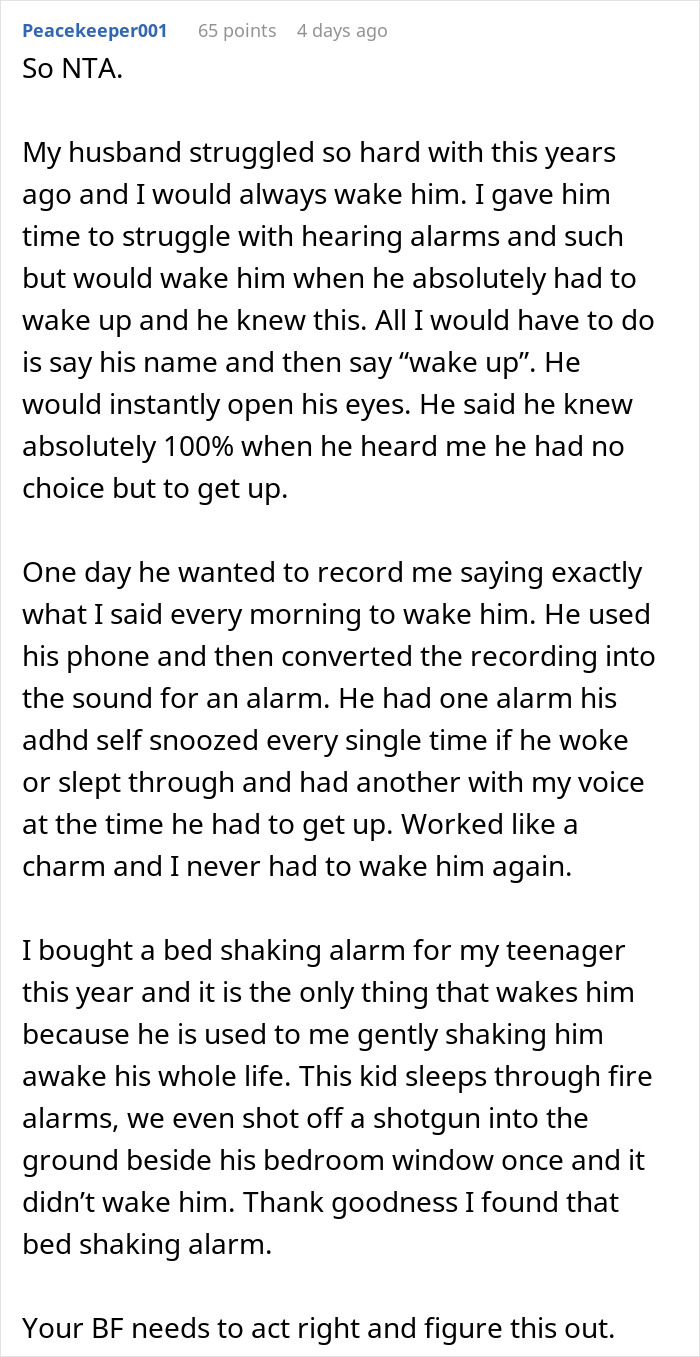Woman Refuses To Wake BF Up In The Morning, He Almost Loses His Job Over It Woman Refuses To Wake BF Up In The Morning, He Almost Loses His Job Over It